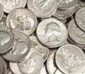 [U.S. 90% Silver Quarters<p>Legal Tender]
