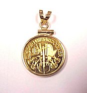 Stunning Philharmonic Gold Coin Pendant