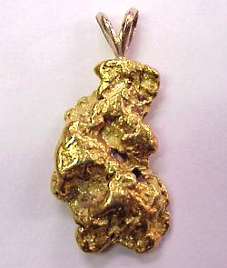 Original Gold Nugget Pendant