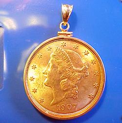 Timeless $20 Liberty Gold Coin Pendant!