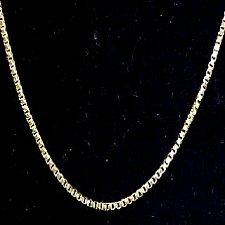 Try our Handmade 14k Italian Gold Box Chain!