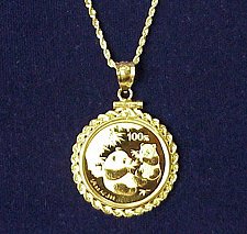 1/10 oz. China Panda & Rope Pendant!