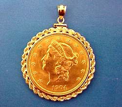 The Popular $20 Liberty Gold Coin Pendant