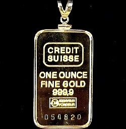 Beautiful Gold Bar Pendant!