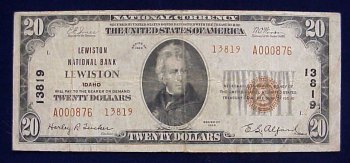 Very rare $20 from Lewiston, Idaho!