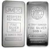 [10 oz. JM/ENG<p>Silver Bar]