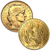 [French 20 Franc Roosters]