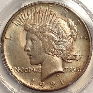 1921 Hi-Relief Peace Dollar (PCGS)